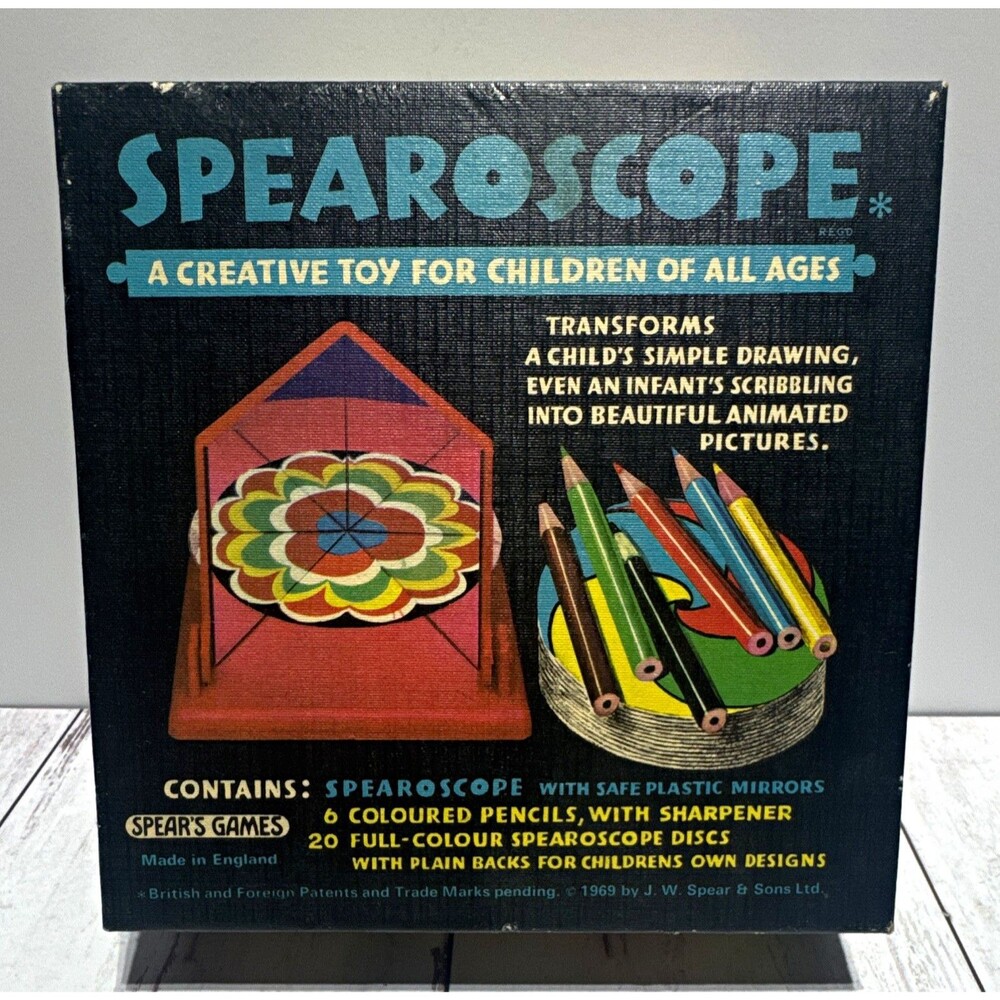 Spears Games Spearoscope Creative Drawing Toy Set w/ Discs & Mirror Viewer 3301
